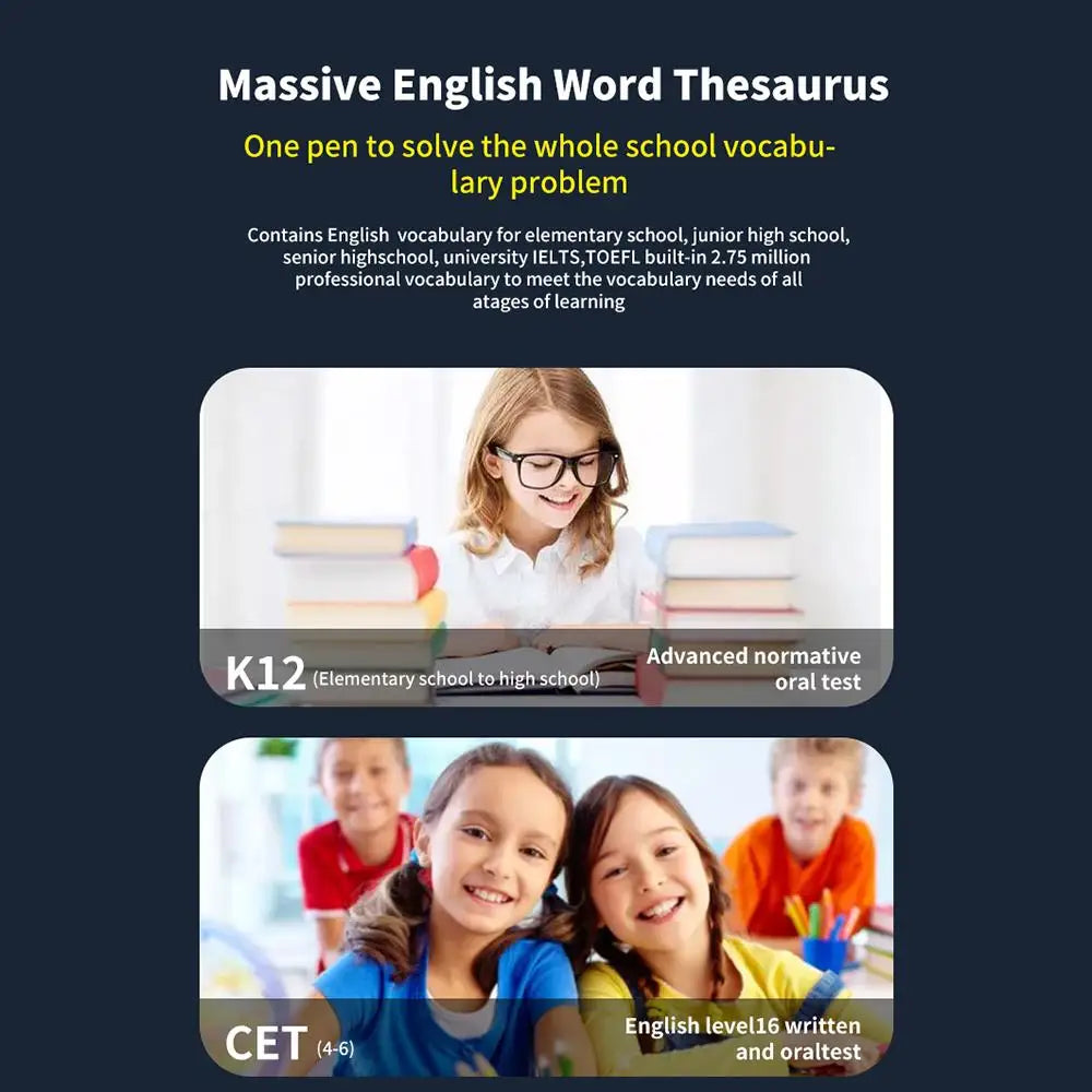 Offline Translation Pen For Teacher Student Dictionary English Intelligent Scanning Point